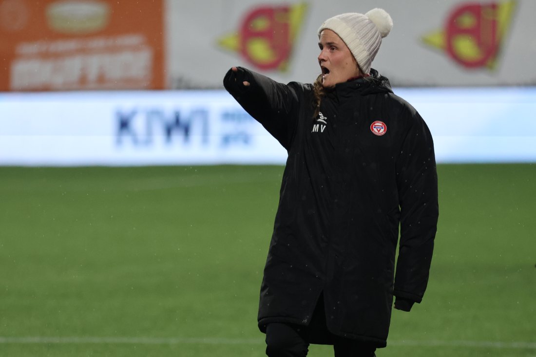 <em>Madeleine på linja under NM-finalen i fjor høst.</em>