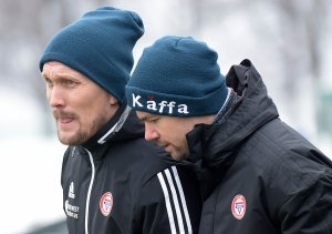 TRENER-DUO: Daniel trives som spiller og assistenttrener i Kåffa. 