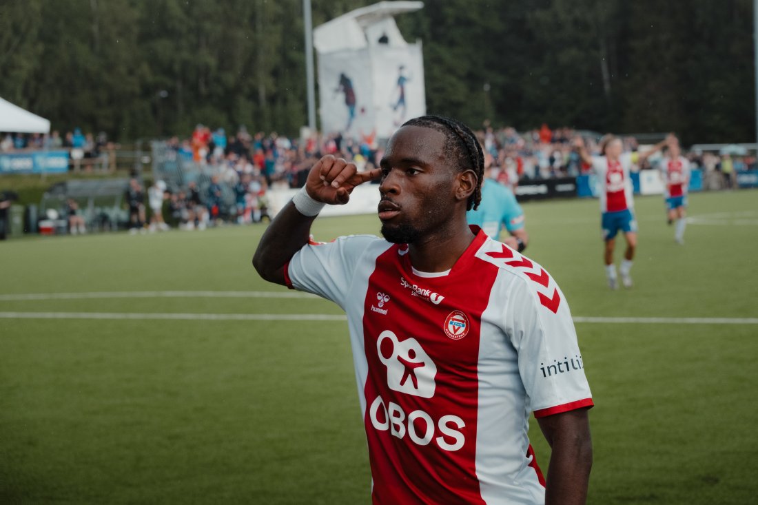 Obilor Okeke feirer mot Rosenborg