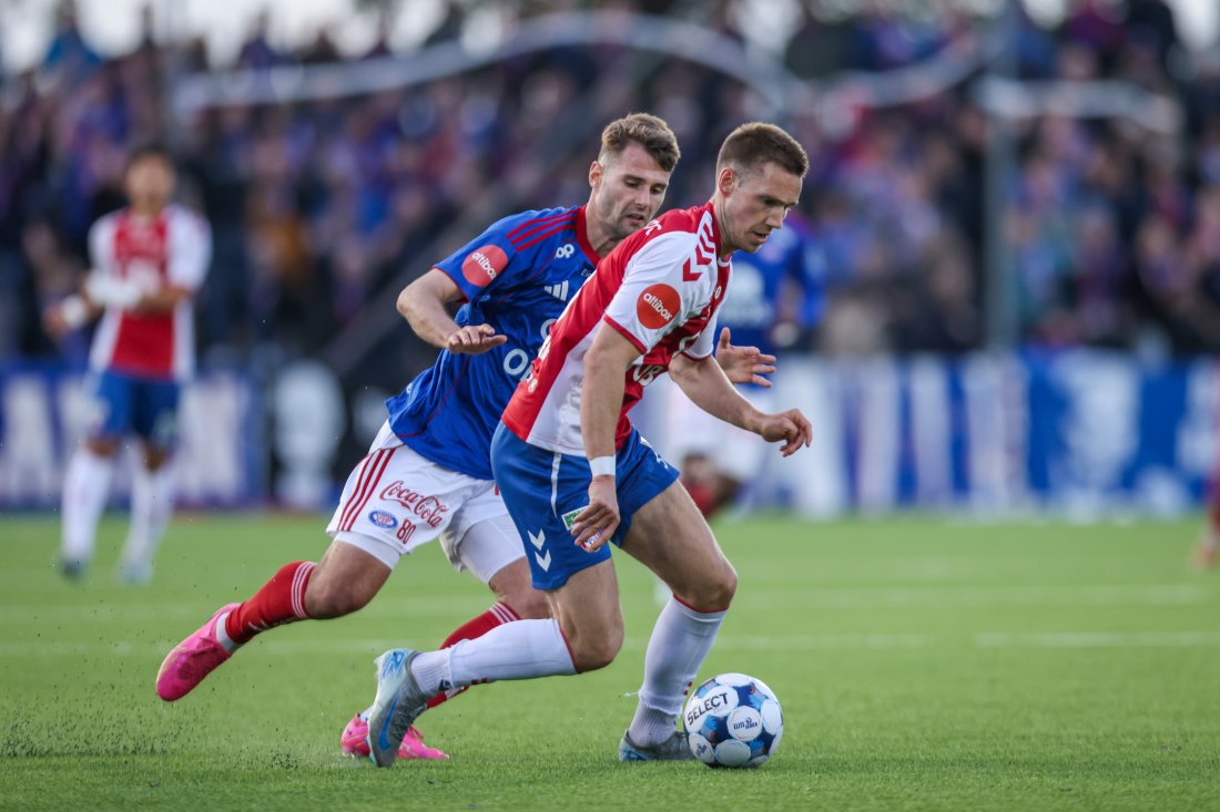 <em>Fredrik Berglie spilte en solid kamp og ble kåret til vår bestemann i kveld. Foto: Jonas Been Henriksen / NTB</em>
