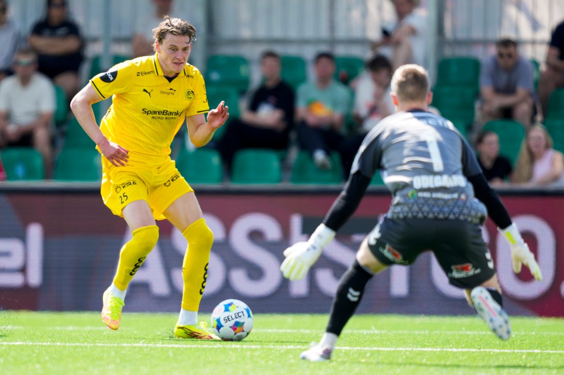 <em>Emil Ødegaard måtte i aksjon flere ganger i dag. Foto: Javad Parsa / NTB</em>